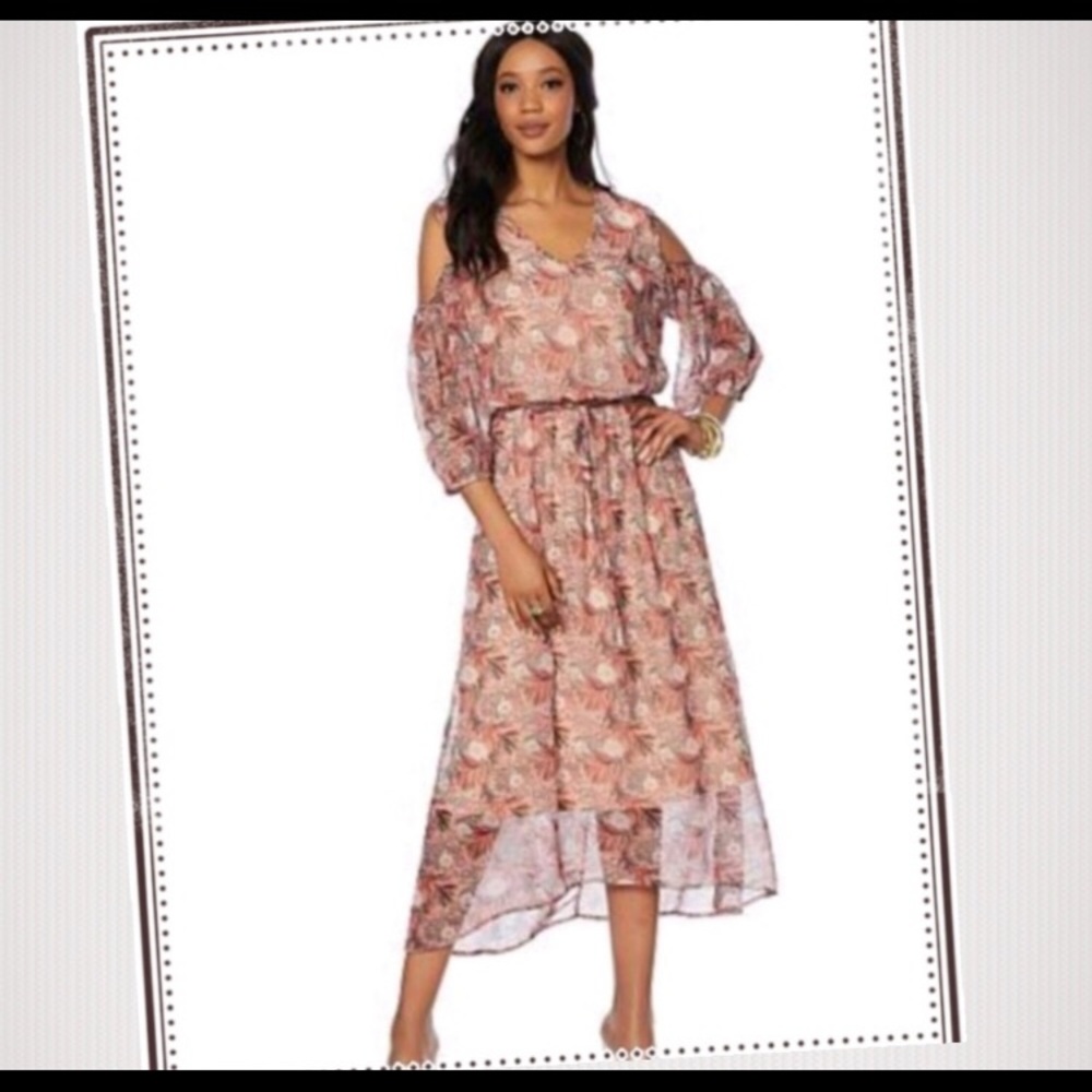 NWT: Hillary Scott Cold-Shoulder Maxi Dress